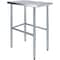 Amgood 30 in. x 18 in. Open Base Stainless Steel Metal Table WT-3018-RCB-Z - alternate 1